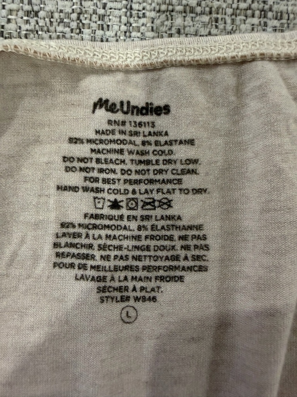 MeUndies UltraModal V-Neck Romper in Heather Oat - Picture 11 of 14
